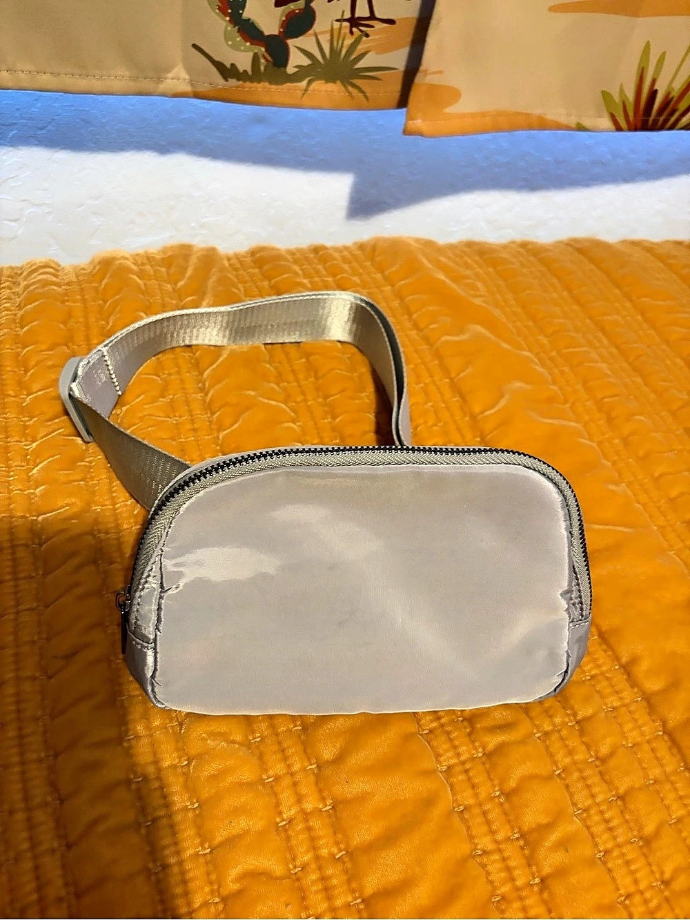 Nylon Crossbody Bag in Gray Like New